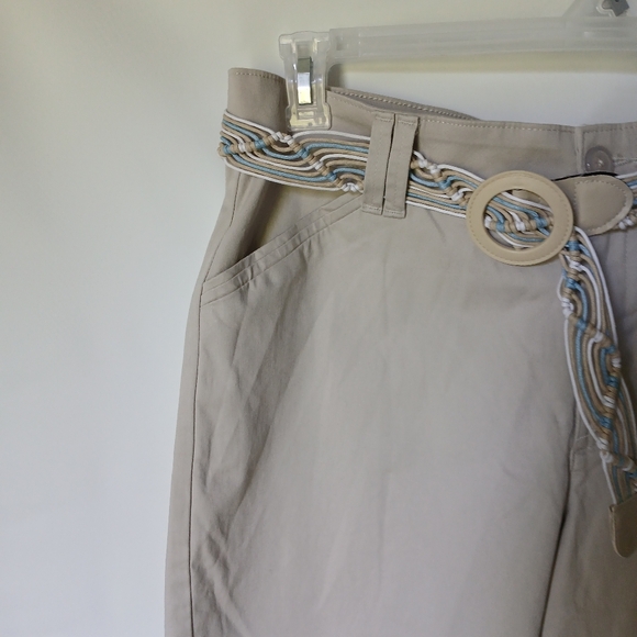 Lee Just Below The Waist Womens Capri Size 14 Petite Color Sand - Picture 7 of 14
